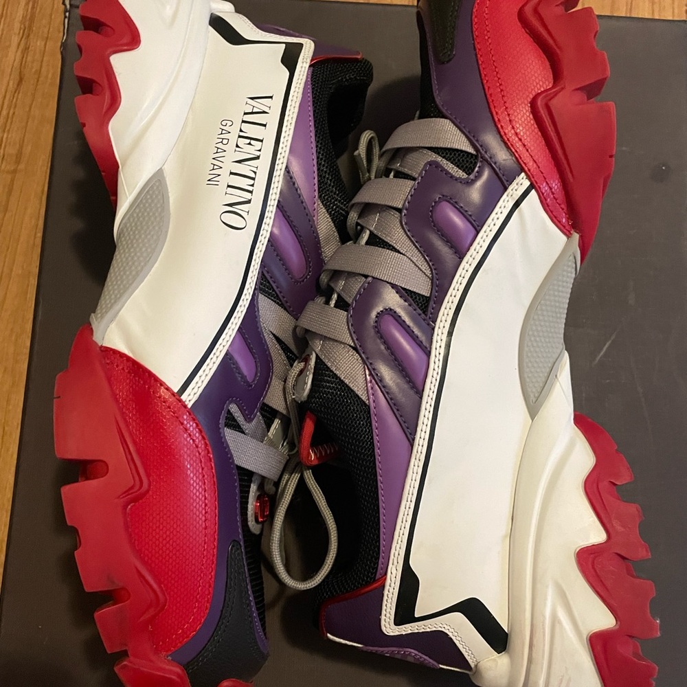 VALENTINO
X UNDERCOVER Calfskin Mens Climbers Sneakers Sz 43 - Picture 3 of 3